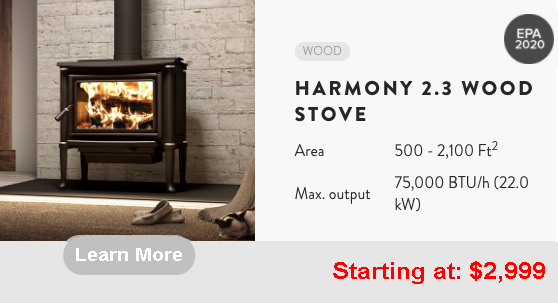 Harmony 2.3 stove learn more 2021